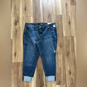 Maurice’s womens denim flex jegging mid rise jeans size 24W short NWT